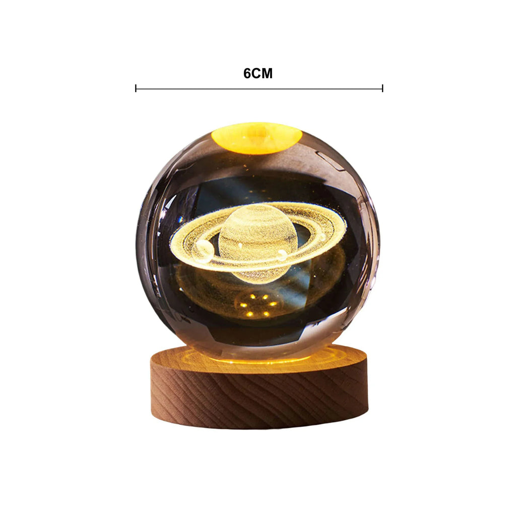 6cm Bedside Lamp Solar Theme Cosmos Series Crystal Ball