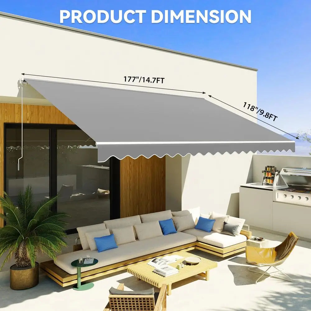 Electric Patio Awning with Remote Control