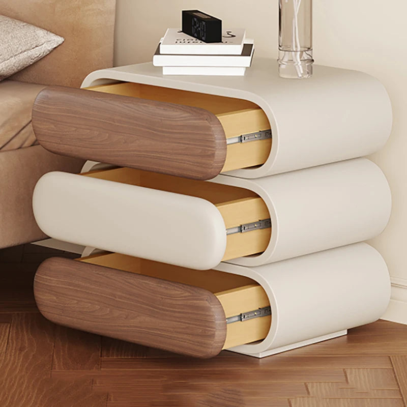 Unique Aesthetic Modern Design Bedside Table Elegant Nightstands