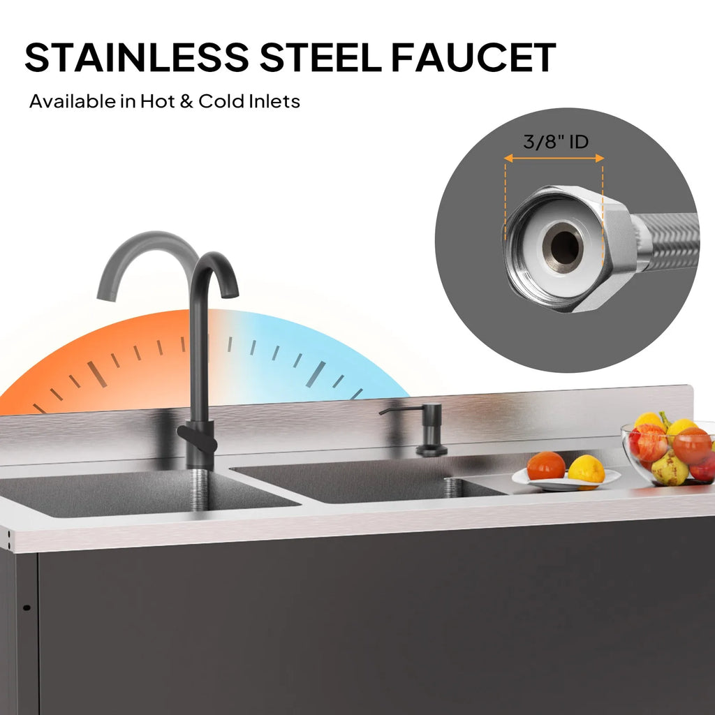 Black Stainless Steel Sink,
