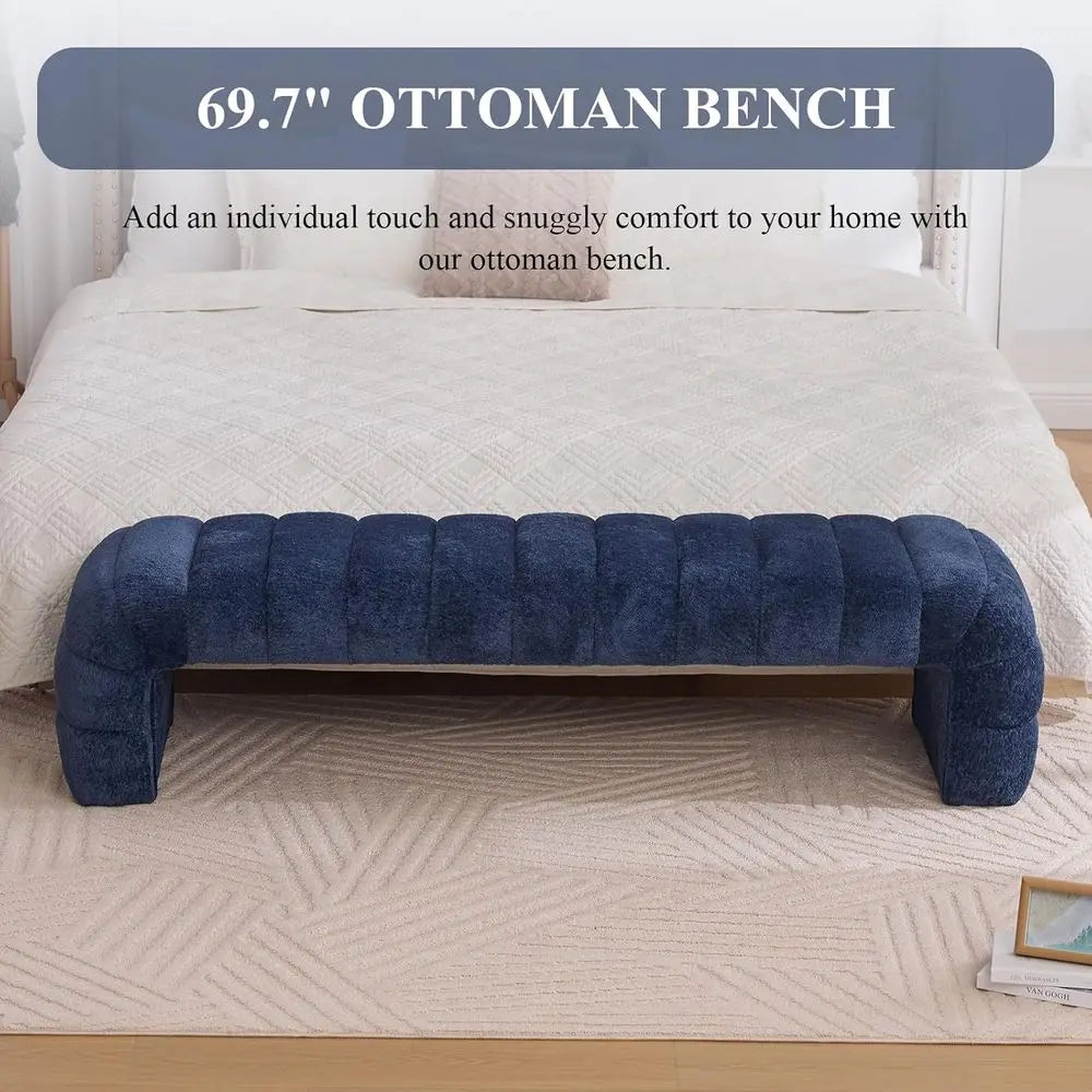 Queen Size Upholstered Ottoman Bench
