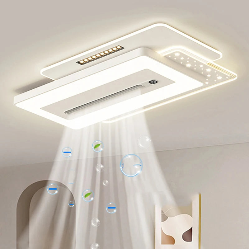 Modern Bladeless Ceiling Fan with Light And Remote