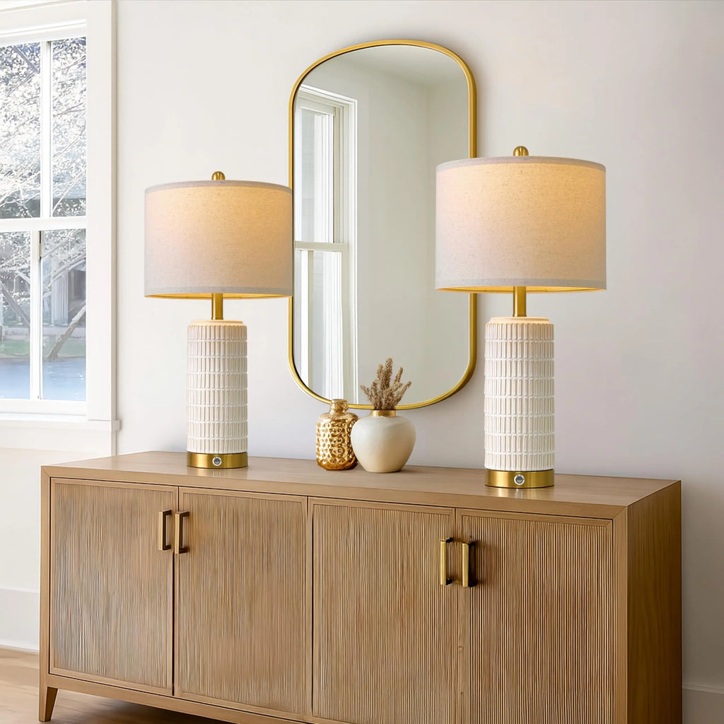 Touch Control Table Lamp With USB Charging Port
