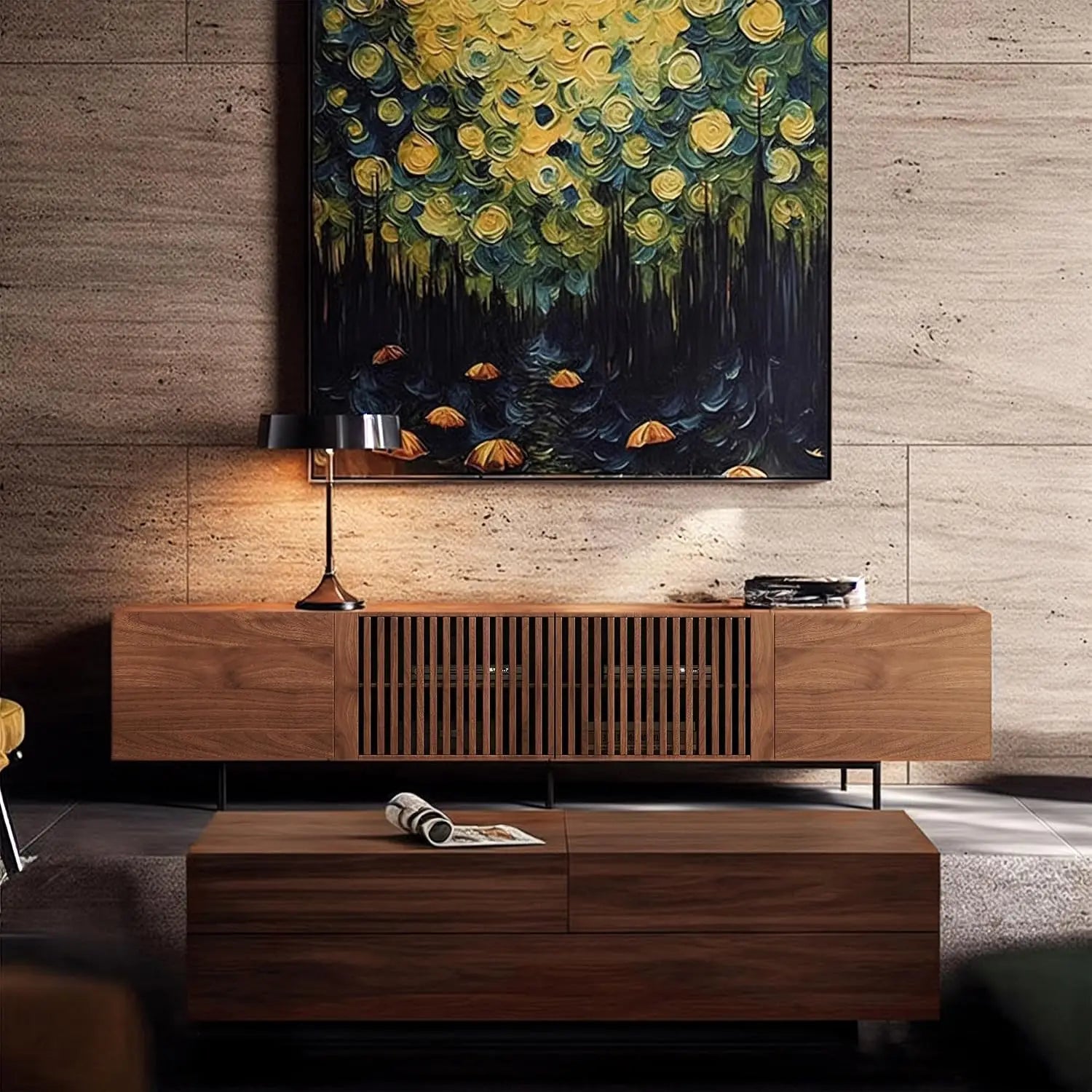 Large Entertainment Center Media Console