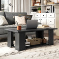 Large 2-tier Modern Wooden Coffee Table