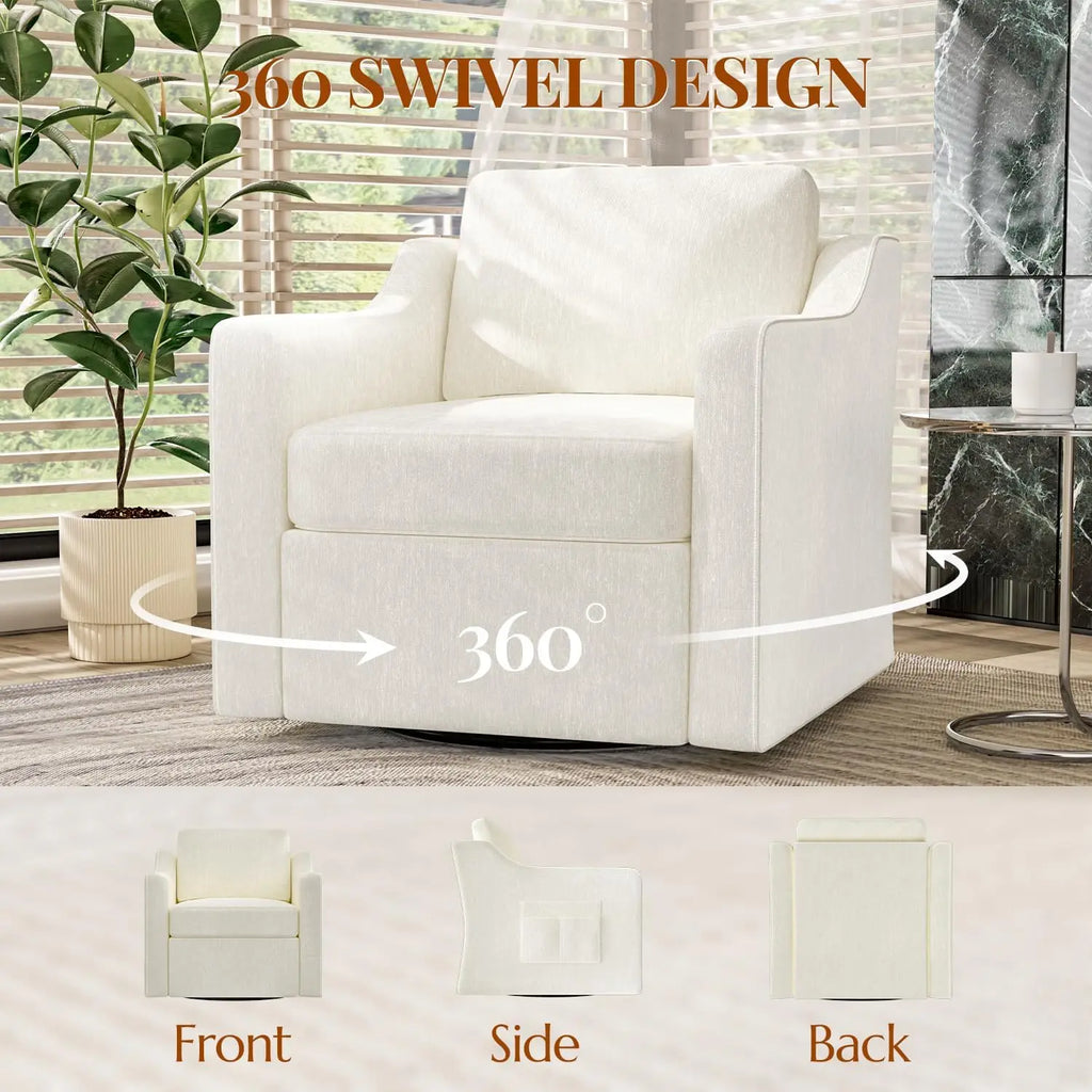 360° Swivel Accent Chair Set of 2,