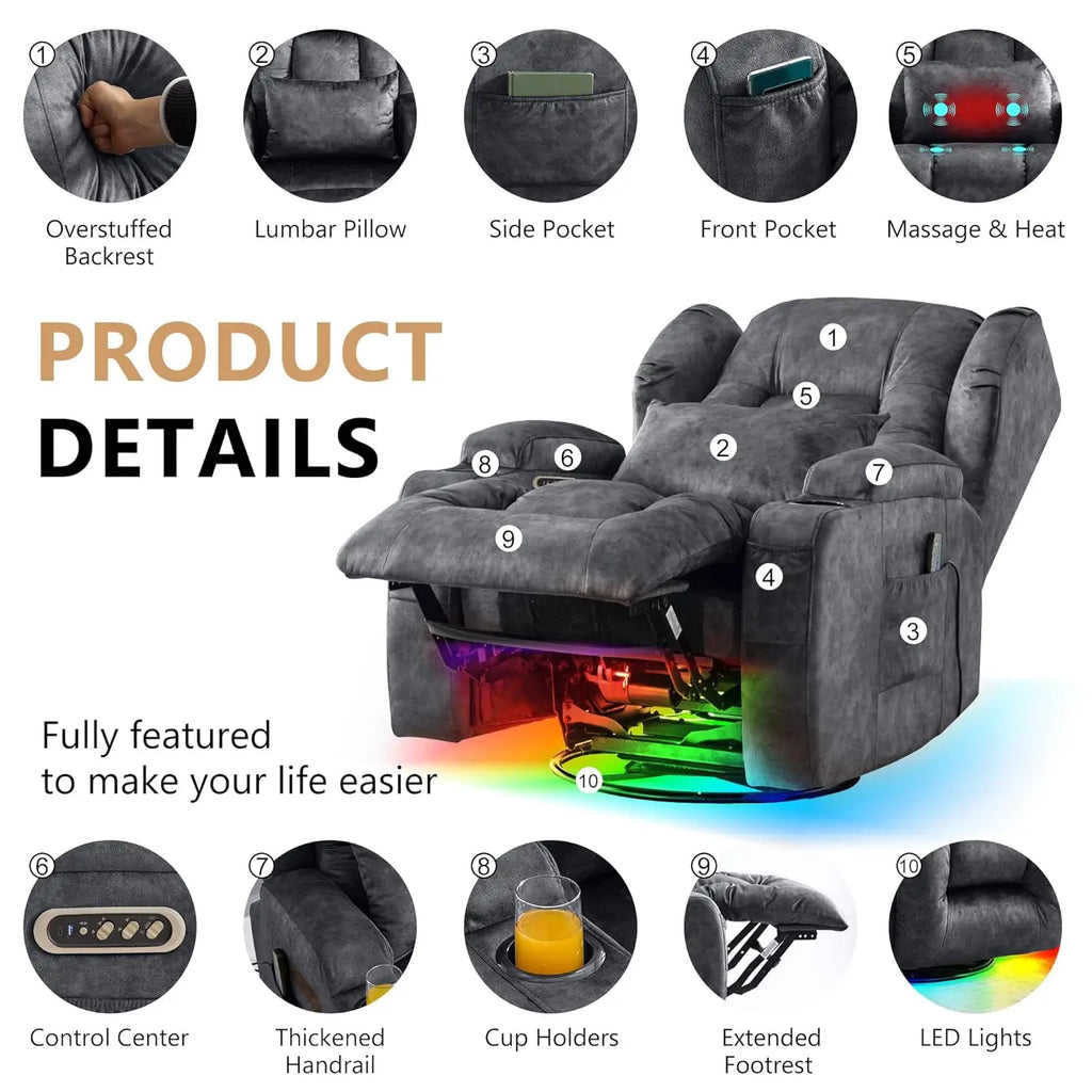 Swivel Rocker Recliner Chair