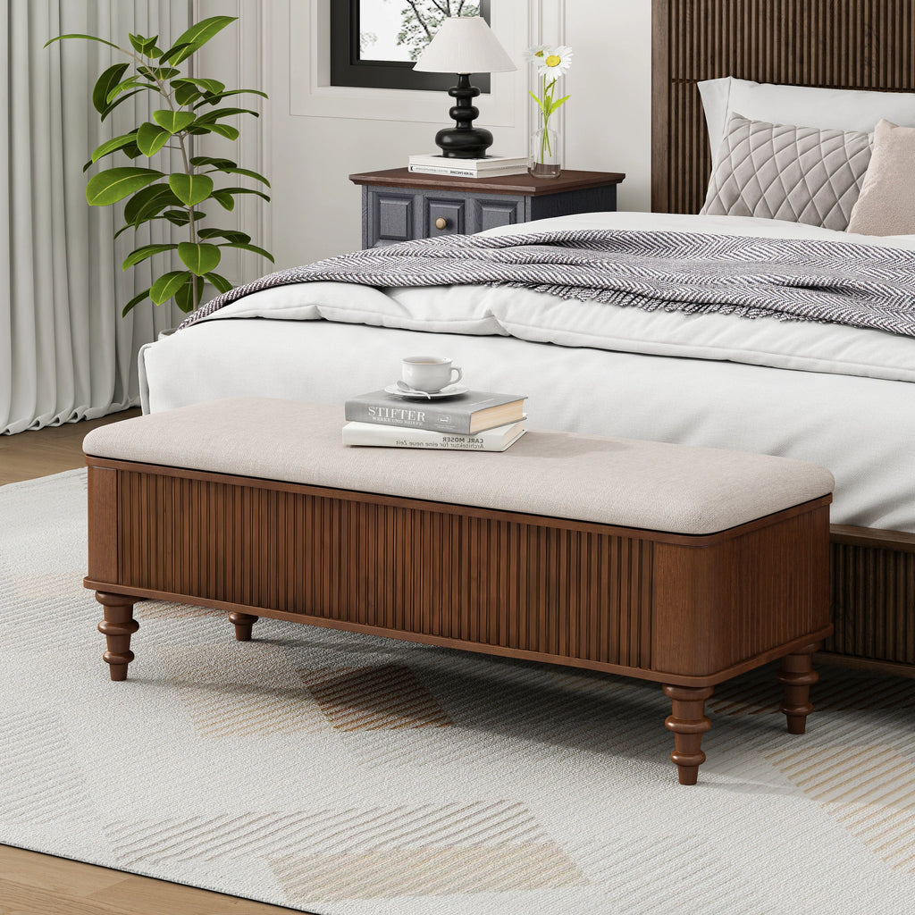 Multi-Functional Storage Ottoman Bench
