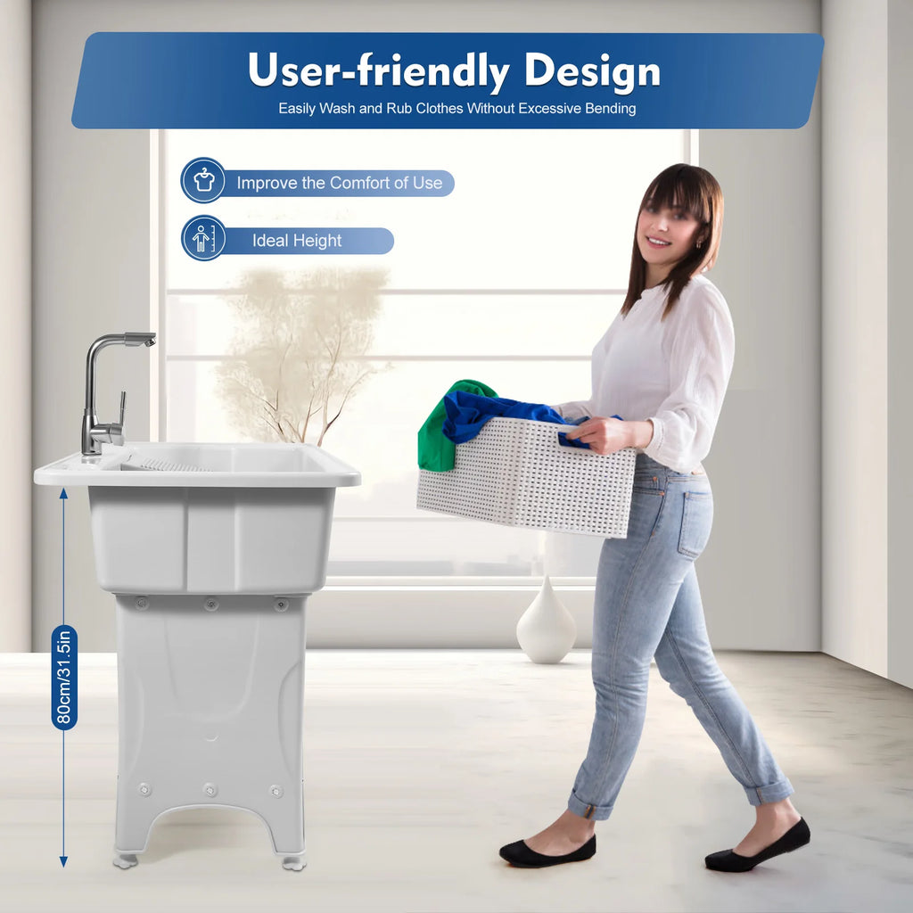 Upgraded 70kg Capacity Laundry Sink