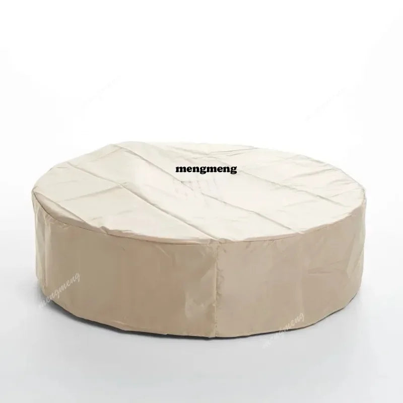 Round Outdoor Concrete Propane Fire Pit
