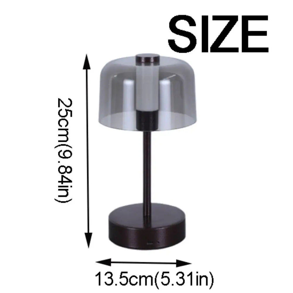 LED Bedside Lamp Touch Sensor Dimmable USB Rechargeable Cordless