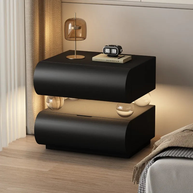 Trendy Small Simple Corner Bedside Table