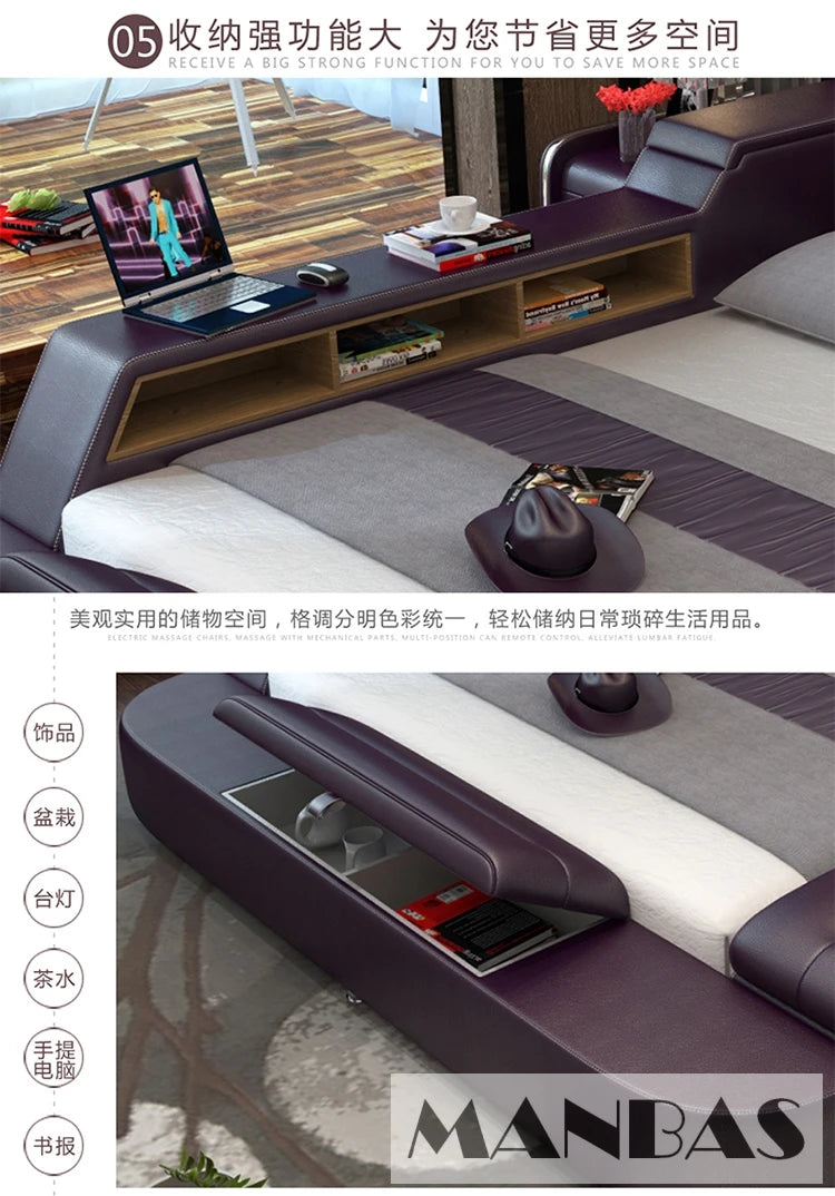 Luxury Multi-Functional Upholstered Platform Bed Frame