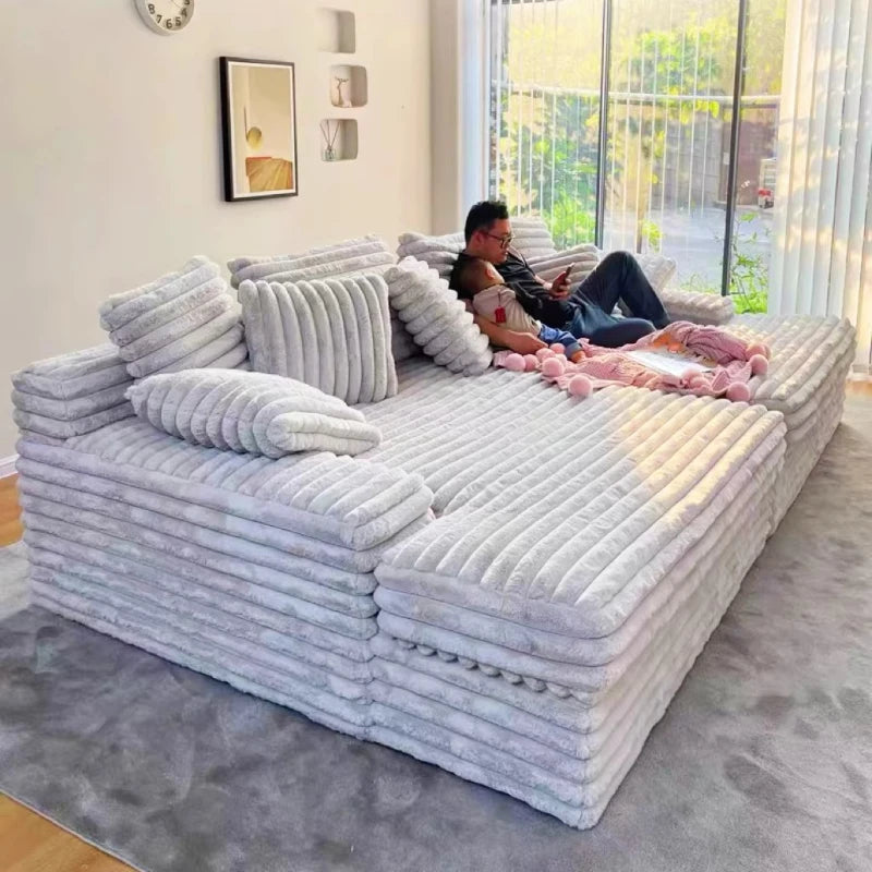 king-size customizable boneless couch