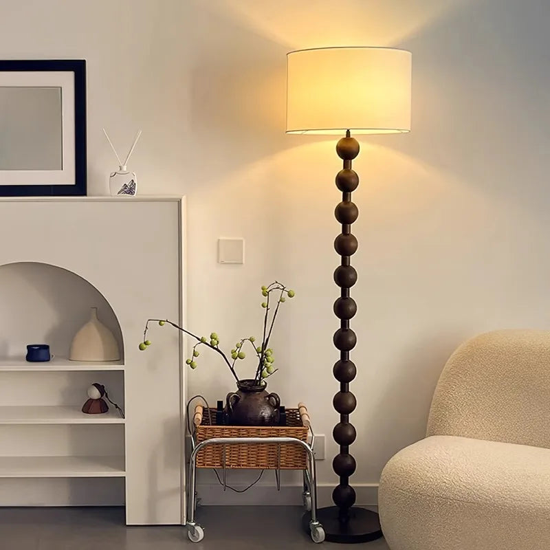 Solid Wood Living Room Floor Lamp