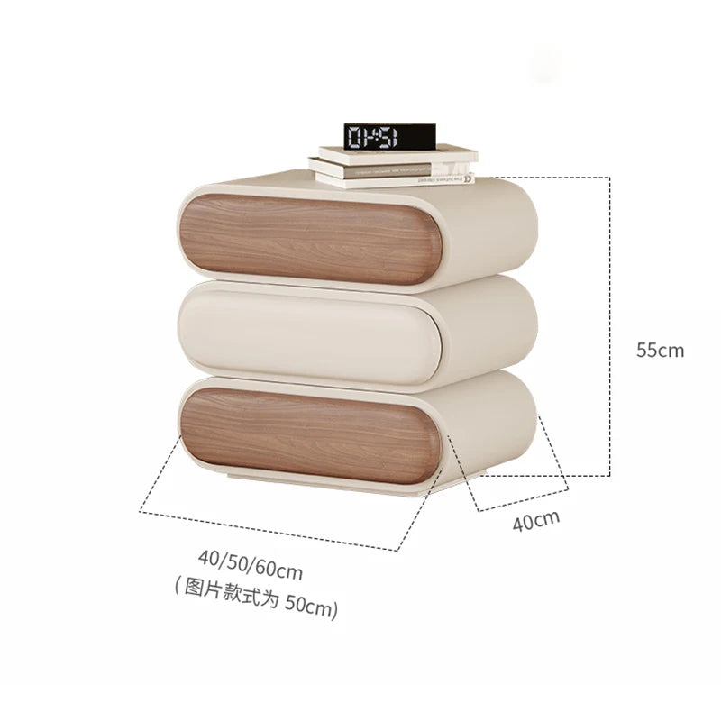 Unique Aesthetic Modern Design Bedside Table Elegant Nightstands