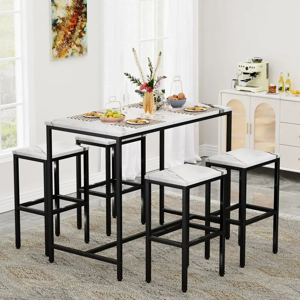 5 Piece Bar Table Set