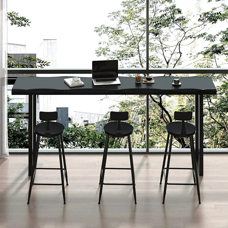Counter Height Bar Table Solid Wood