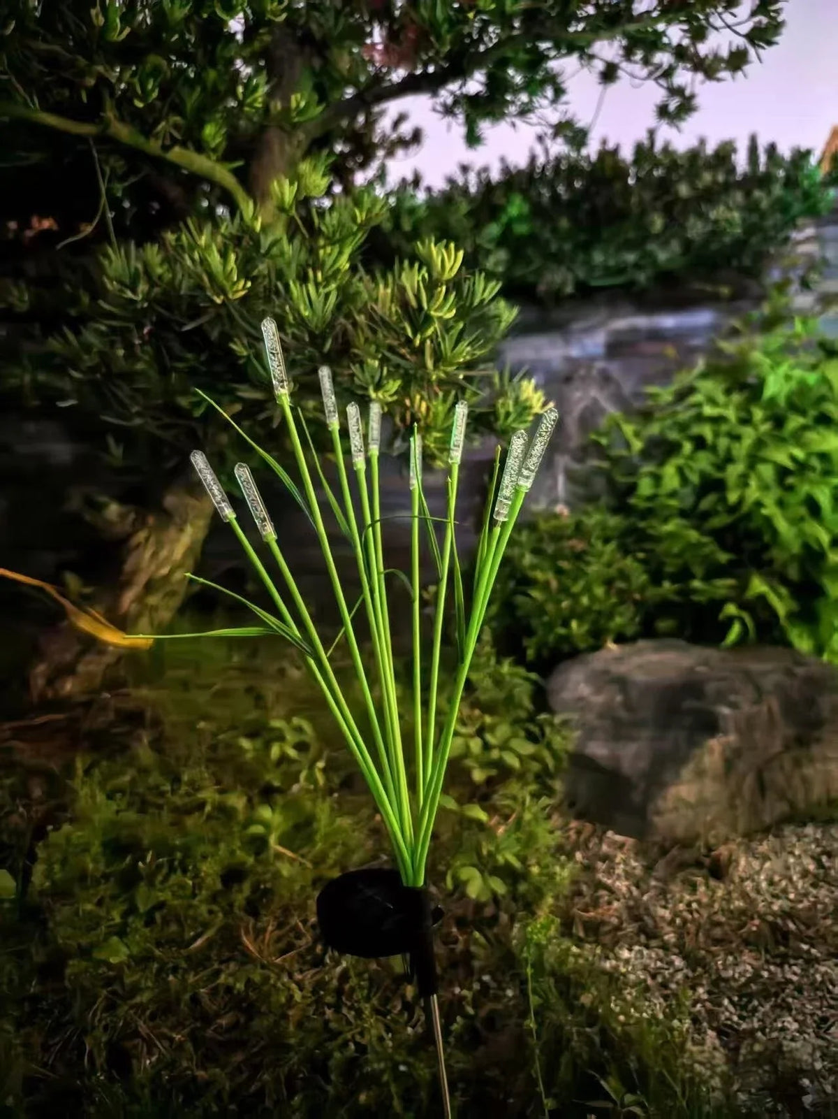 1PC Solar Firefly Swaying Garden Light Outdoor Waterproof LED Reed Lamp Decoration
