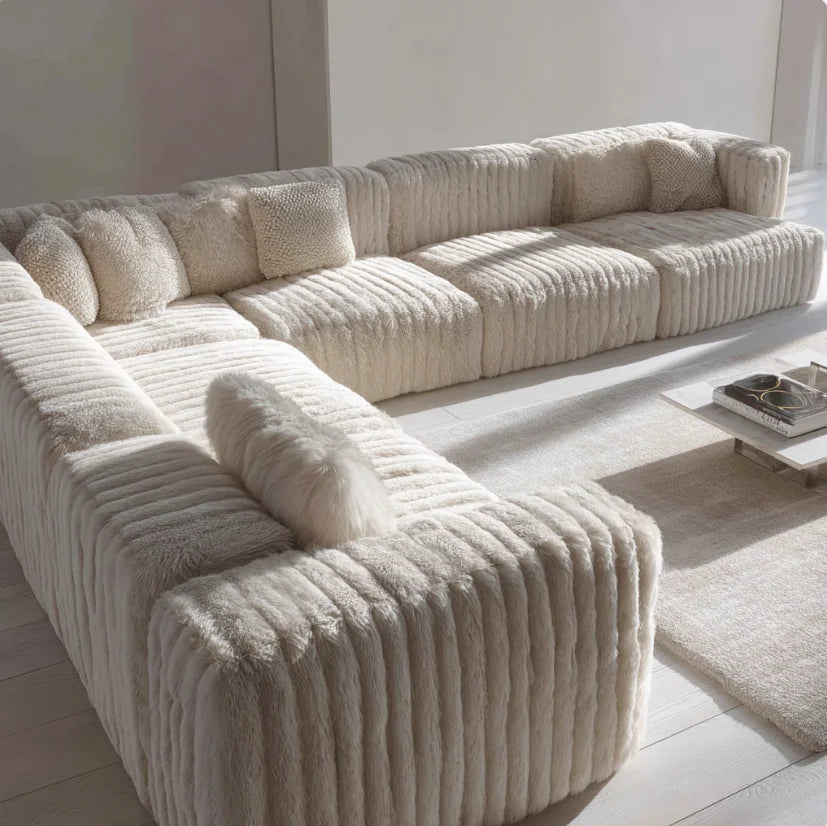 #Sectional Sofa Fluffy Vacuum Compressed Cloud Living Room Furniture Compression Couch Supplier