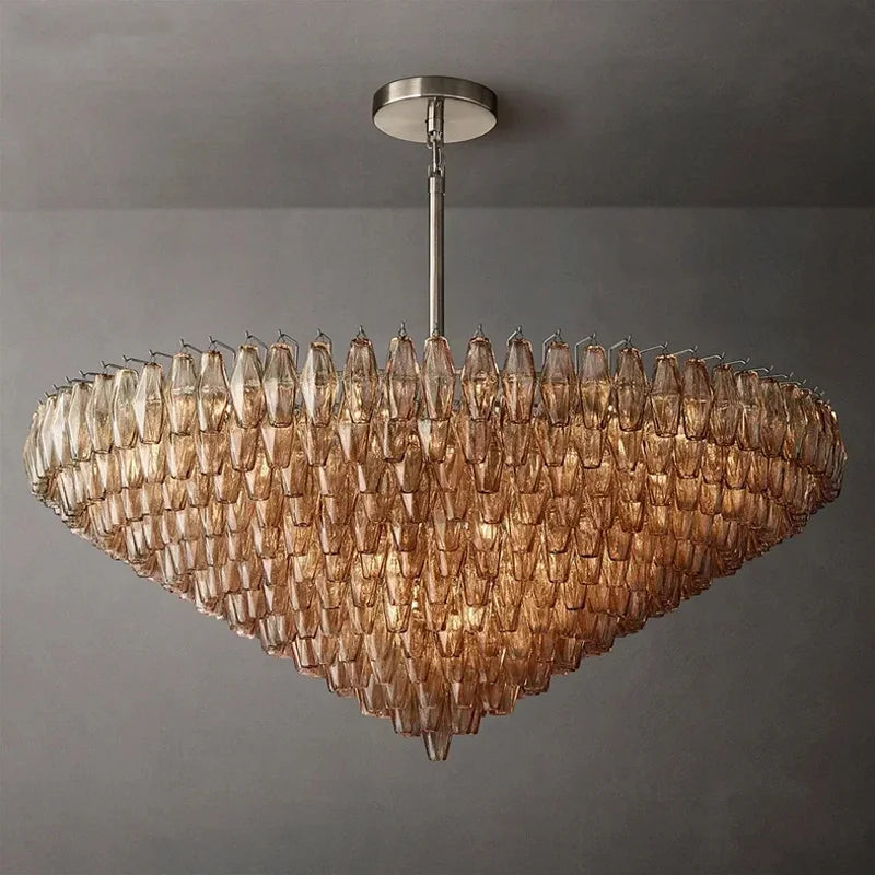 Luxury American Glass Chandelier Ceiling Light