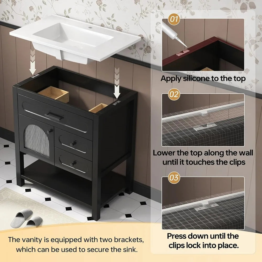 30 Inch Bathroom Vanity with Sink