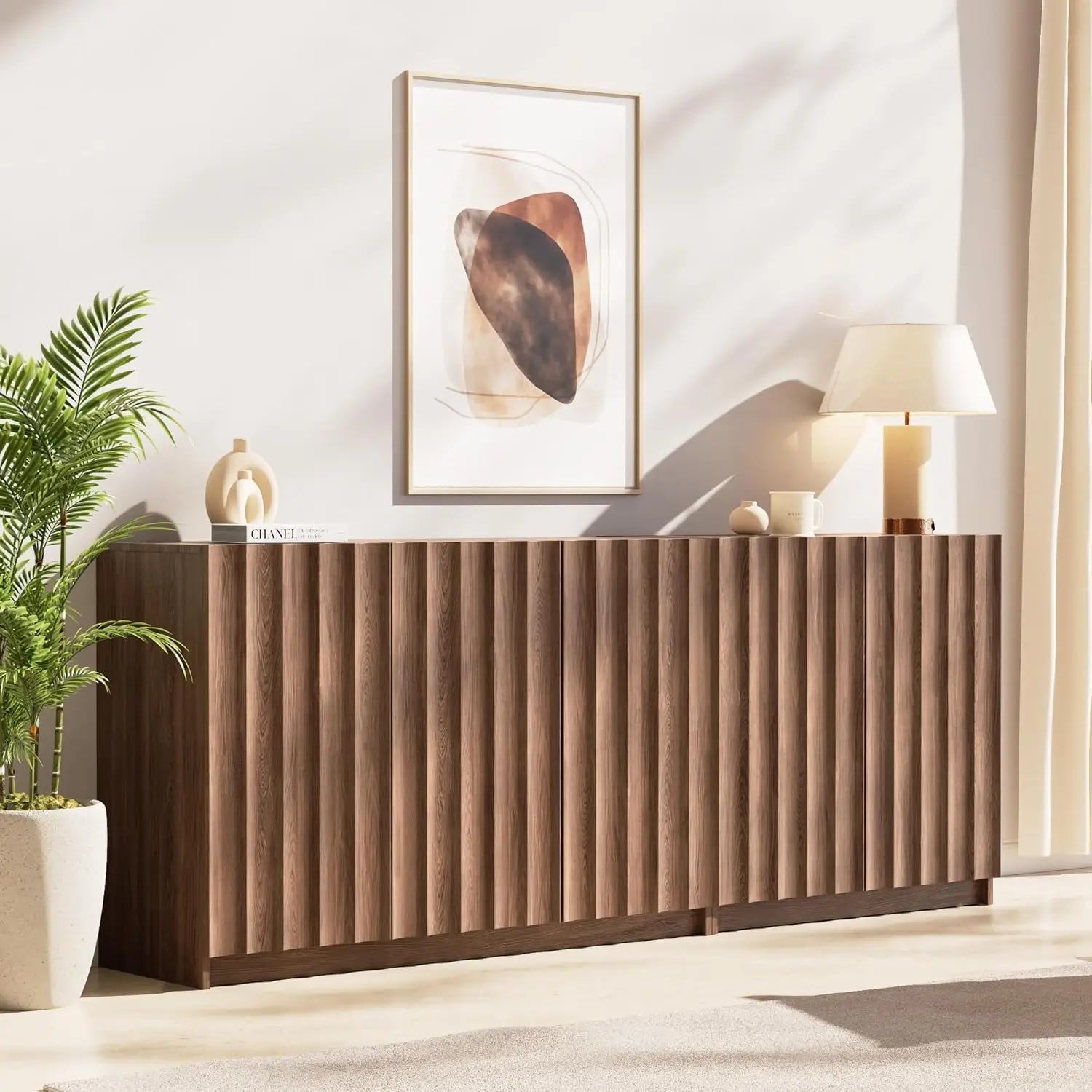 Fluted Arched Buffet Cabinet