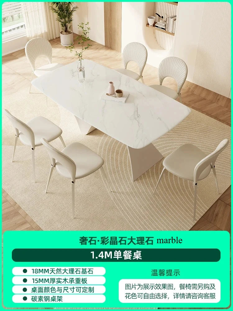 Nordic Waterproof Dining Table Oval Living Coffee Hospitality Dining Table Folding Kitchen Mesa De Comedor Home Furniture