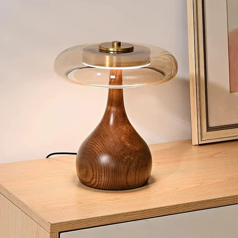 Retro Style Floor Lamp Wooden French Desk Lamp