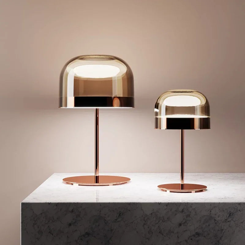 Italian Designer LED Decorative Bedside Lamp, Living Room Glass Floor Lamp