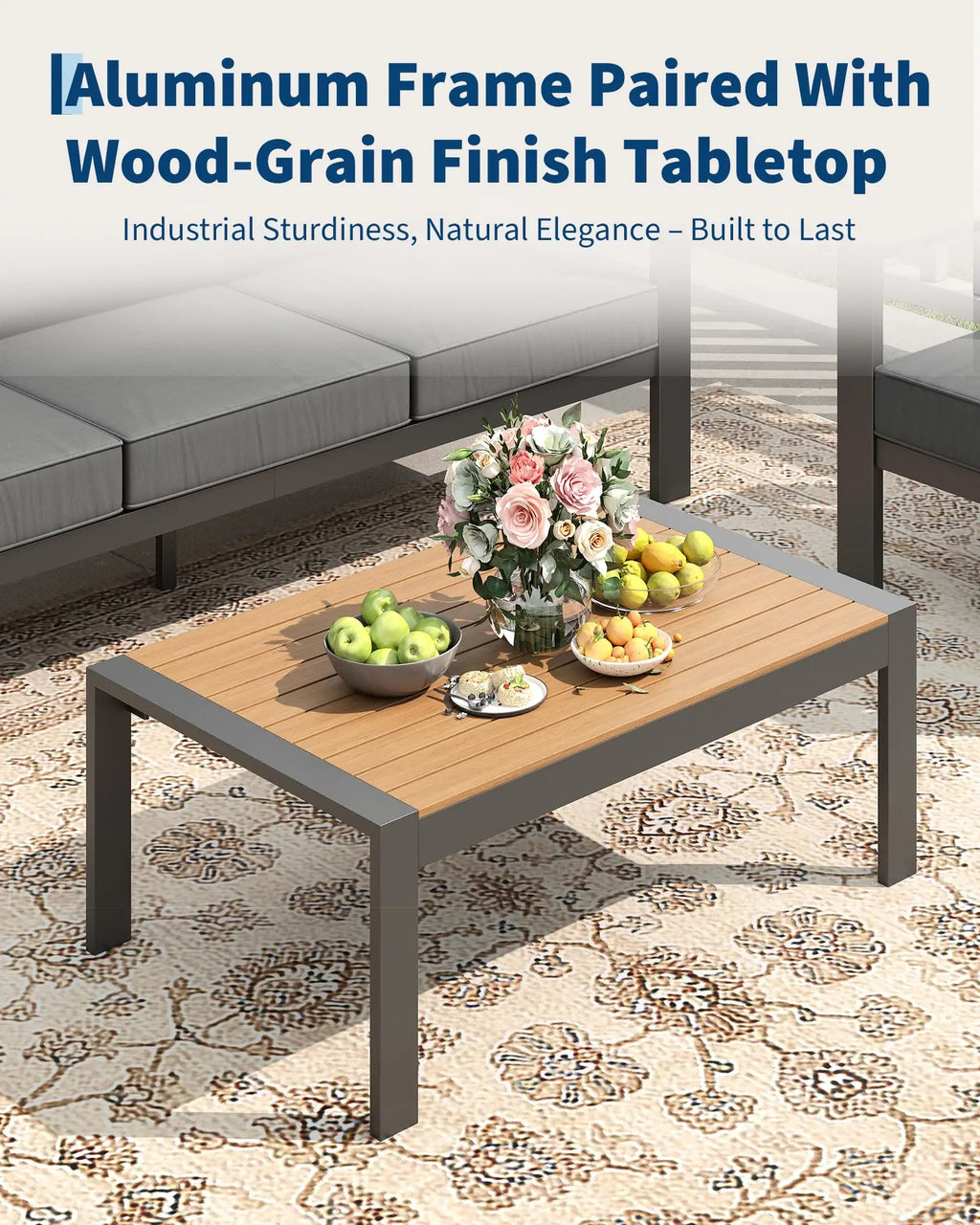 7 Seat Aluminum Patio Furniture Set