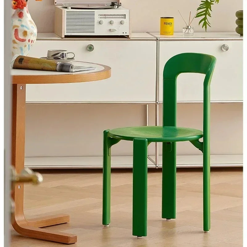 Solid Wood Dining Stackable  Kitchen Chair
