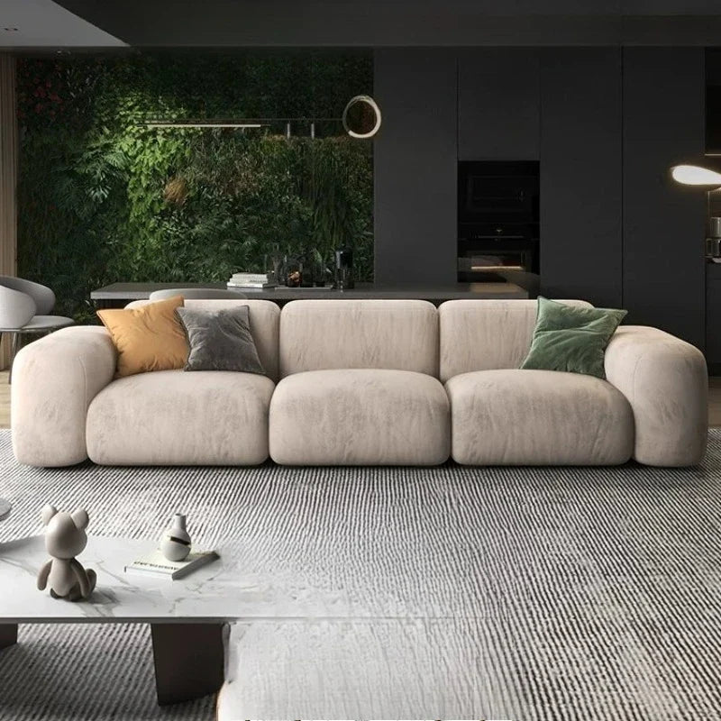 Luxury Modern Living Room Sofas Minimalist Sectional Puff Corner Sofa