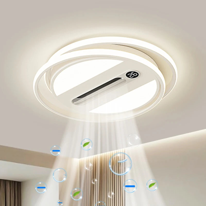 Modern Bladeless Ceiling Fan with Light And Remote