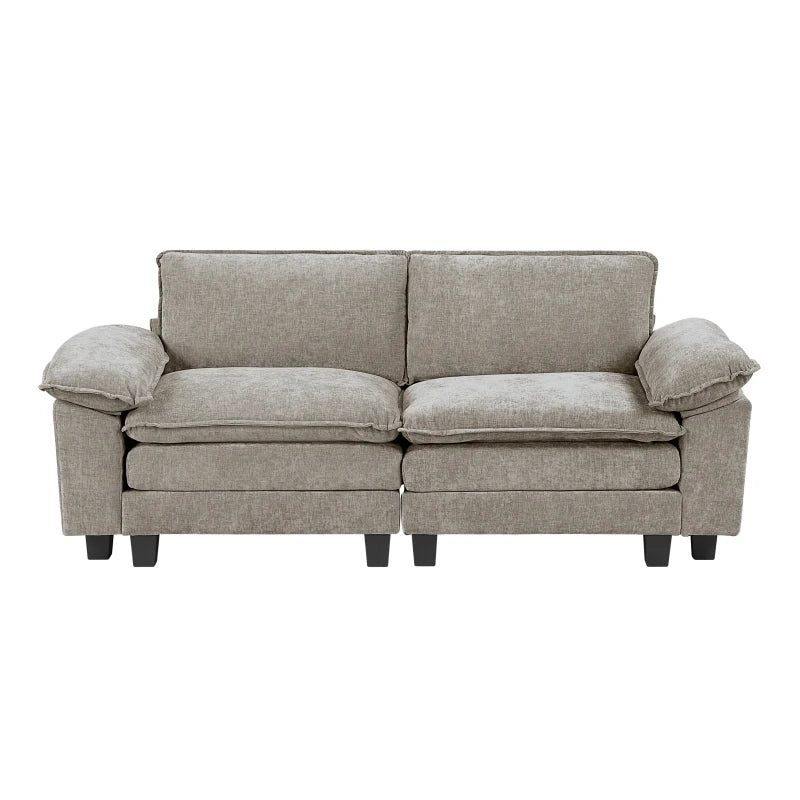 Plush Loveseat Chenille Fabric