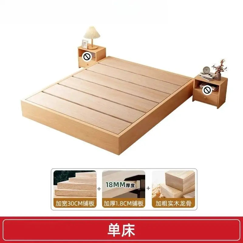 Bed Frame Sturdy Slat Easy Assembly