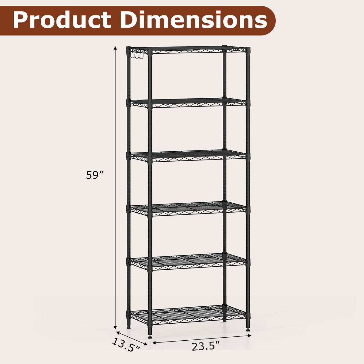 Set of 2 4-Tier Metal Storage Shelving Unit with V-Shaped Wire Rack