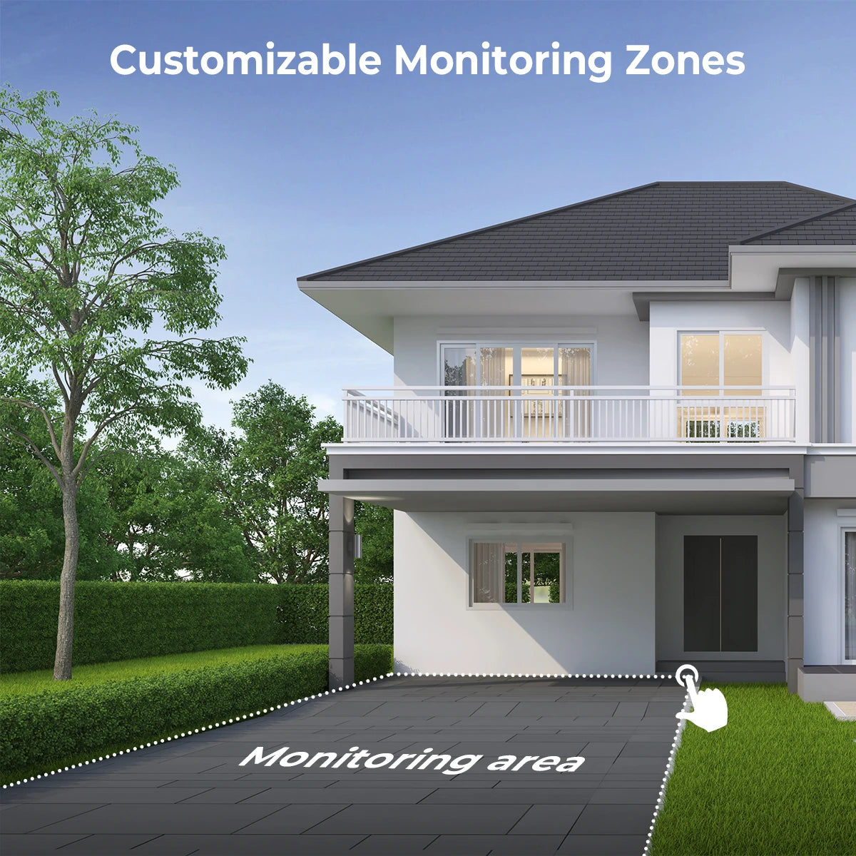 1080P 8CH CCTV Security System AI Human/Vehicle Detection Wired Surveillance Cameras