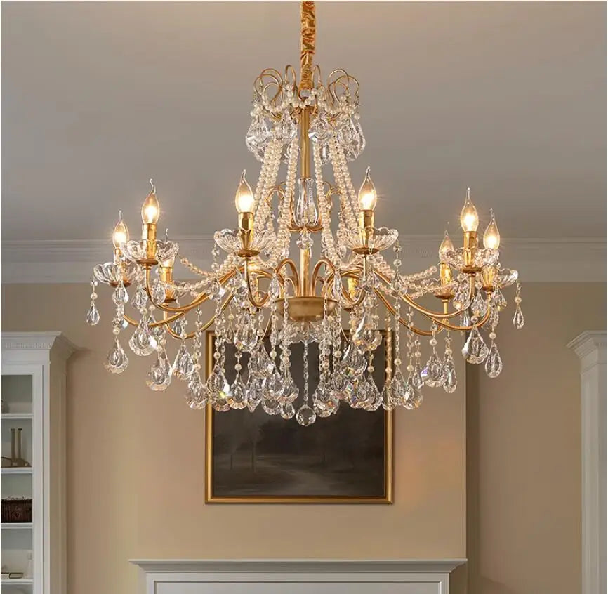 Modern Style Crystal Candle Chandelier