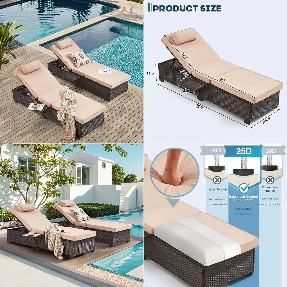 Round Boneless Chaise Lounge Chair