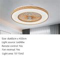 Wood grain Ceiling electric fan light