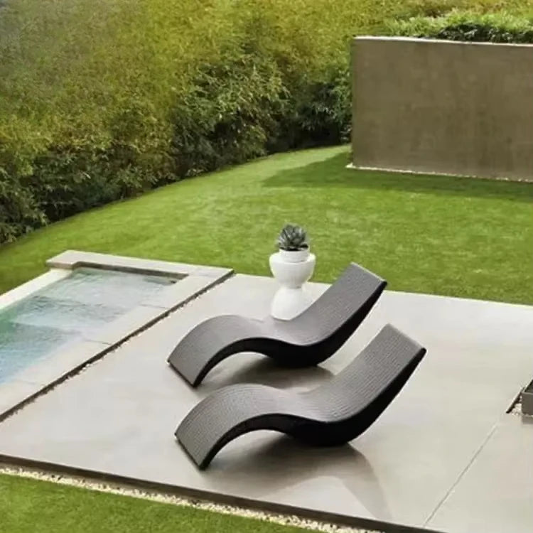 Rattan Outdoor Sun Loungers