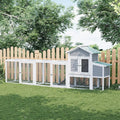 Wooden Chicken Coop with Nesting Box Waterproof Sliding