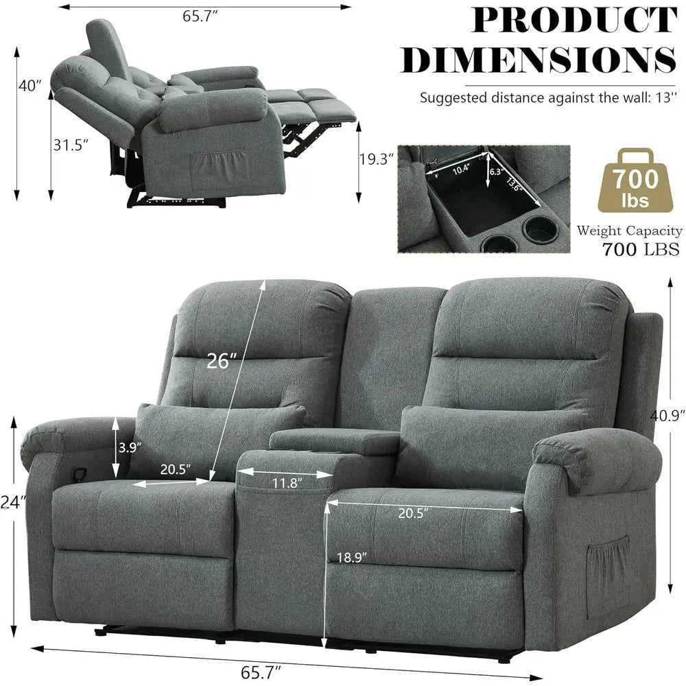 RV Loveseat Recliner Sofa