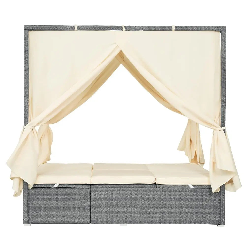 Outdoor Chaise Lounge with Wheels