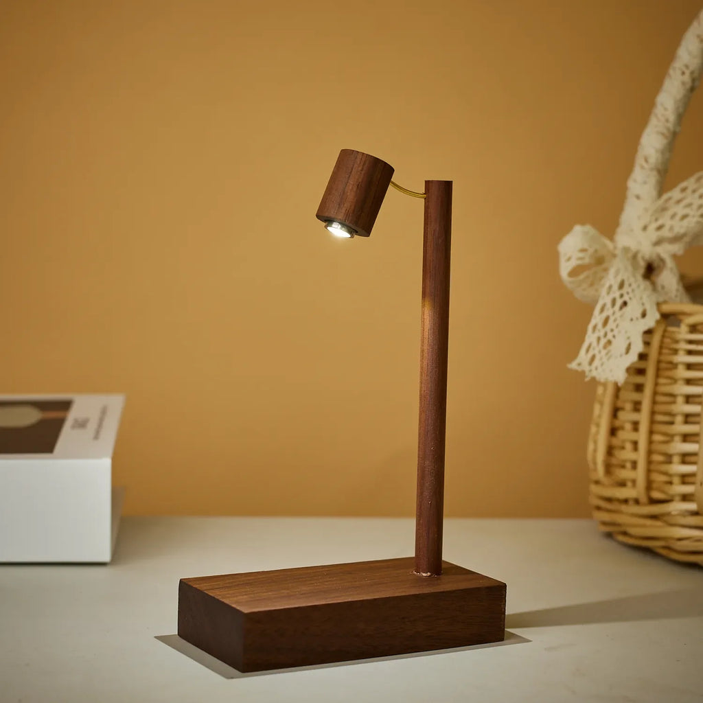 Wooden Table Lamp Retro Night Light
