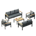 7 Seat Aluminum Patio Furniture Set
