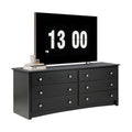 Wood 6 Dresser Drawers Cabinet