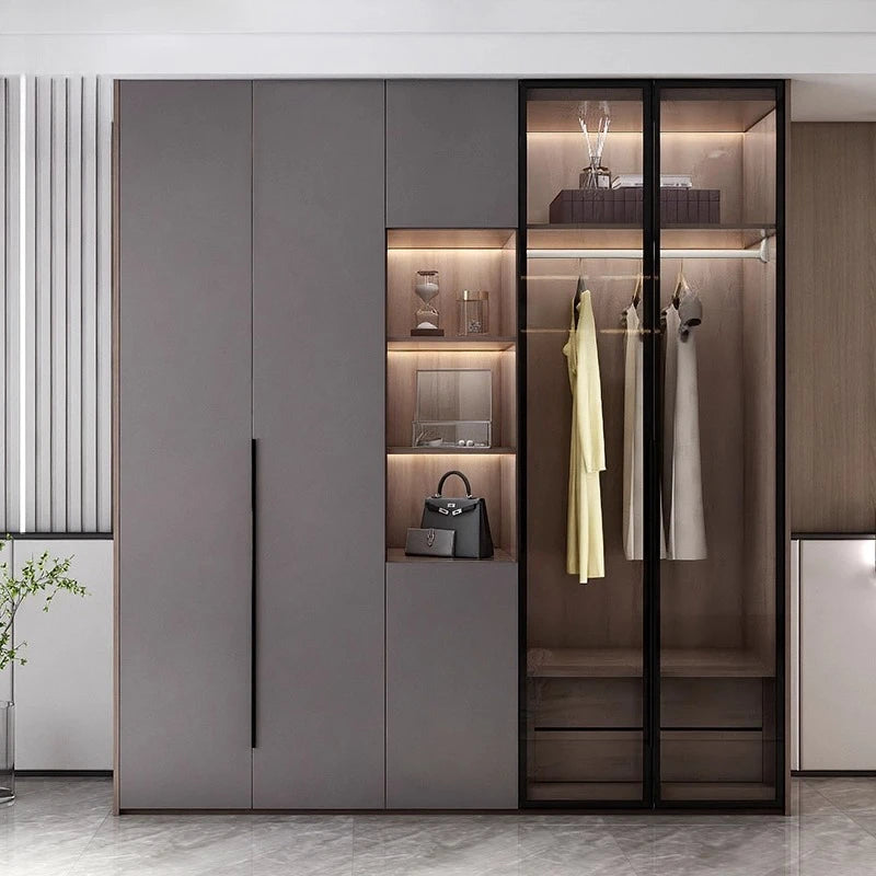 Double wardrobe glass Armoire