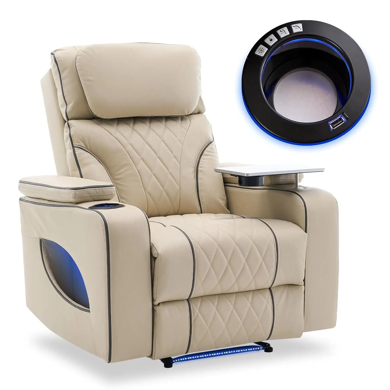 Heated Massage Power Recliner Chair